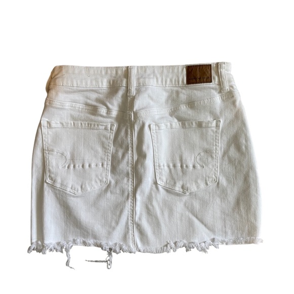 American Eagle White Denim Skirt Ladies Size 8 - Picture 3 of 4